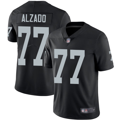 Men Oakland Raiders Limited Black Lyle Alzado Home Jersey NFL Football #77 Vapor Untouchable Jersey->nfl t-shirts->Sports Accessory